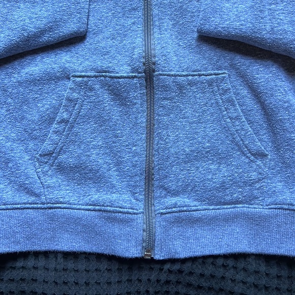 Cat & Jack Kid Boy Youth Blue/Gray Zip Up Sweater Hoodie - Picture 5 of 5